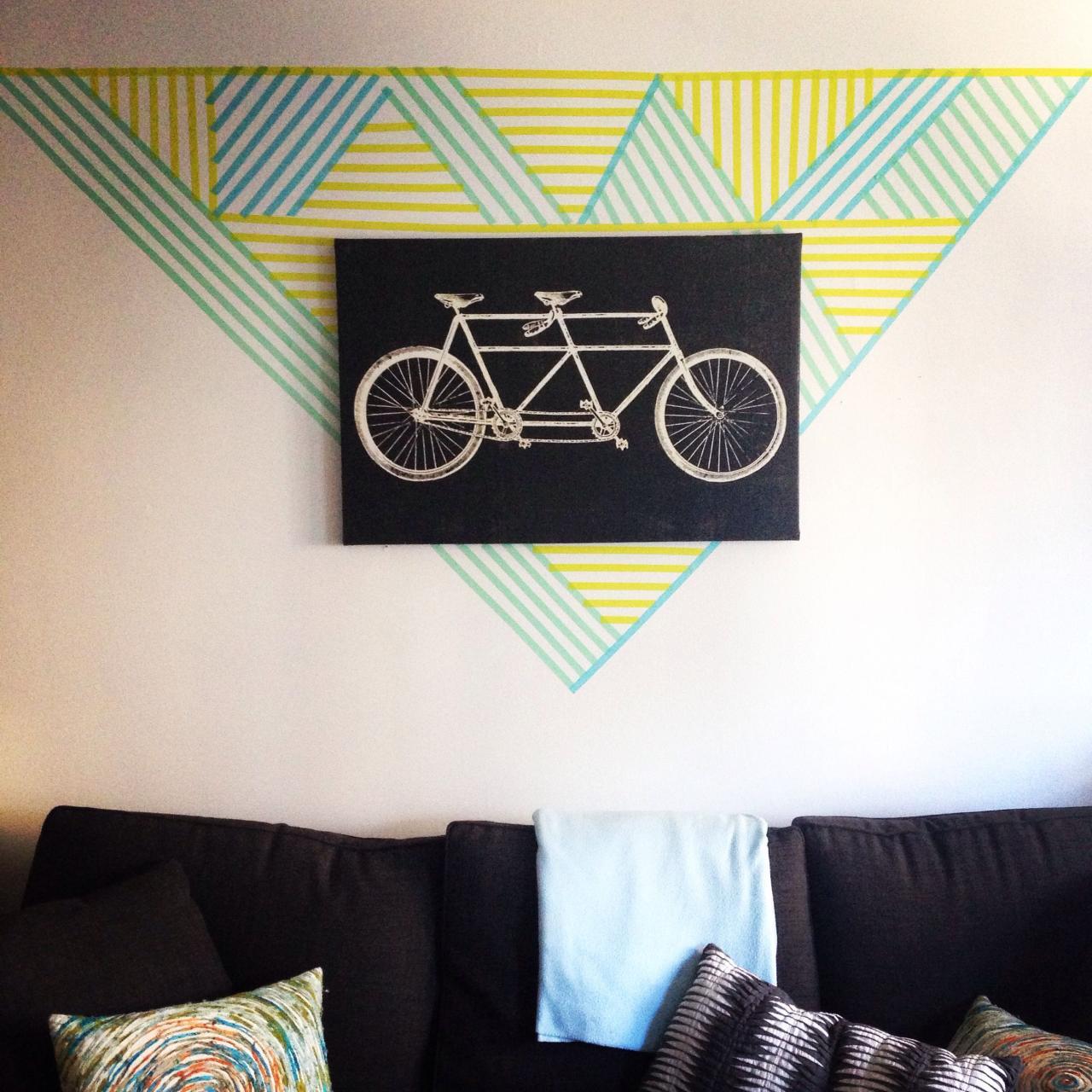 20+ DIY Washi Tape Wall Art Ideas 20+ DIY Washi Tape Wall Art Ideas