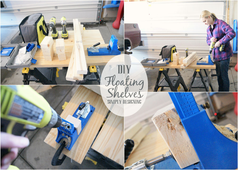 DIY Rustic Floating Shelves - Seeking Lavendar Lane DIY Rustic Floating Shelves - Seeking Lavendar Lane